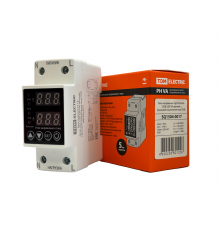 Реле напряжения 1ф РН VA-40А-220В (LED-VA-дисплей, с функцией ограничения тока) TDM