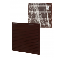 Решетка металл. усиленная 500х500, коричневая, с покрытием полимерной эмалью, TDM