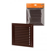 Решетка металл. 200х200, коричневая, с покрытием полимерной эмалью, TDM