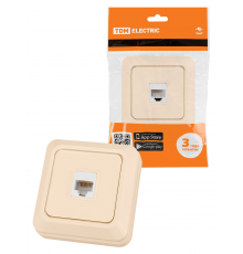 Розетка компьютерная (RJ-45) открытой установки IP20, сл. кость "Ладога" TDM