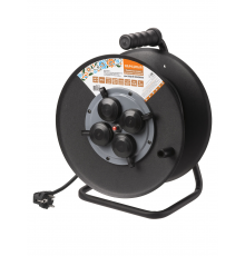 Удлинитель силовой УХз16-004 (метал. катушка, А3, 4 места IP44/30 м КГ 3500 Вт) Народный УС1-43128