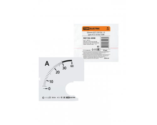 Шкала Ш72 30/5А-1,5 (для А72 Х/5А) TDM