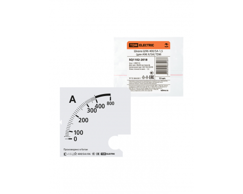 Шкала Ш96 400/5А-1,5 (для А96 Х/5А) TDM