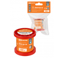 Припой ПОСК 50-18, проволока, ГОСТ 21931-76, Ø1 мм, 100 г, катушка, инд. упак., "Алмаз" TDM