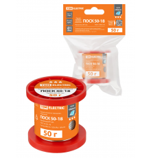 Припой ПОСК 50-18, проволока, ГОСТ 21931-76, Ø1 мм, 50 г, катушка, инд. упак., "Алмаз" TDM