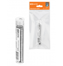 Припой ПОС 61, трубка с канифолью, ГОСТ 21931-76, Ø1 мм, 16 г, колба, серия "Алмаз" TDM