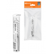 Припой ПОС 61, трубка с канифолью, ГОСТ 21931-76, Ø1 мм, 10 г, колба, серия "Алмаз" TDM