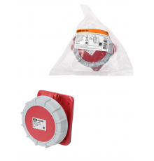 Розетка скрытой установки угловая IP67 63А 3Р+РЕ+N 380В TDM