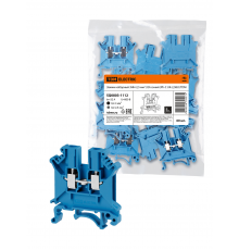 Зажим наборный ЗНН-2,5мм2 32А синий (Ph-C UK-2,5BU) TDM