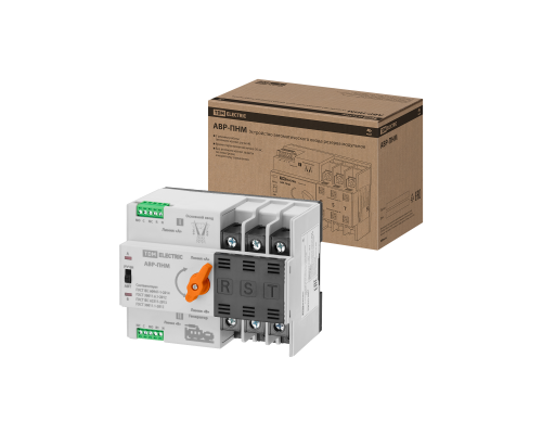 Устройство автоматического ввода резерва модульное АВР-ПНM 3P 63А 380В на DIN-рейку TDM