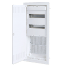 Щит встраиваемый комбинированный 4/2 с металл. дверцей, IP30