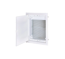 Щит встраиваемый мультимедийный, 2 ряда, белая дверца, IP30