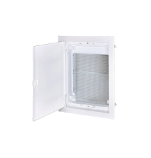 Щит встраиваемый мультимедийный, 2 ряда, белая дверца, IP30