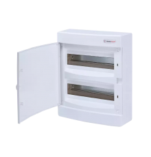 Щит навесной, 2 ряда, 24 мод., белая дверца, IP40