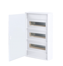 Щит навесной, 3 ряда, 36+6 мод., белая дверца, IP40