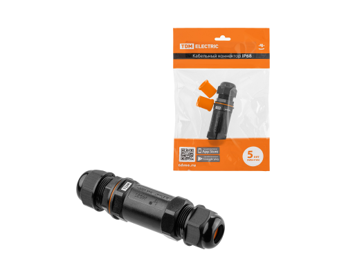 Кабельный коннектор I-образный (клеммник 5PIN) IP68 TDM