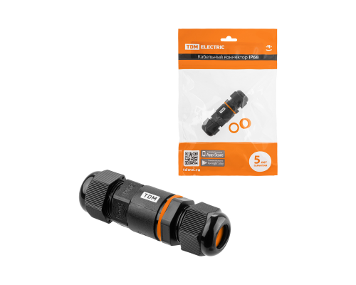 Кабельный коннектор I-образный (клеммник 3PIN) IP68 TDM