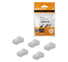 Разъем RJ-45 FTP для кабеля кат. 5Е, 8P8C (5 шт), TDM