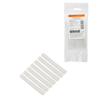 Набор трубок термоусаживаемых, не поддерживающих горение, клеевых, длиной 10 см ТТк(3:1) "Моноцвет, прозрачный 9,5/3,0 TDM"