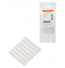 Набор трубок термоусаживаемых, не поддерживающих горение, клеевых, длиной 10 см ТТк(3:1) "Моноцвет, прозрачный 9,5/3,0 TDM"