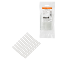 Набор трубок термоусаживаемых, не поддерживающих горение, клеевых, длиной 10 см ТТк(3:1) "Моноцвет, прозрачный 7,9/2,65 TDM"