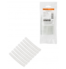 Набор трубок термоусаживаемых, не поддерживающих горение, клеевых, длиной 10 см ТТк(3:1) "Моноцвет, прозрачный 7,9/2,65 TDM"