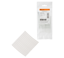 Набор трубок термоусаживаемых, не поддерживающих горение, клеевых, длиной 10 см ТТк(3:1) "Моноцвет, прозрачный 3,2/1,0 TDM"