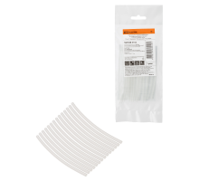 Набор трубок термоусаживаемых, не поддерживающих горение, клеевых, длиной 10 см ТТк(3:1) "Моноцвет, прозрачный 2,4/0,8 TDM"