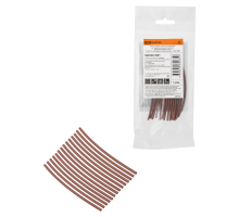 Набор трубок термоусаживаемых, не поддерживающих горение, клеевых, длиной 10 см ТТкНГ(3:1) "Моноцвет, коричневый 1,5/0,6 TDM"