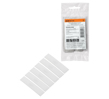 Набор трубок термоусаживаемых, не поддерживающих горение, клеевых, длиной 10 см ТТкНГ(3:1) "Моноцвет, белый 12,7/4,3 TDM"