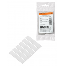 Набор трубок термоусаживаемых, не поддерживающих горение, клеевых, длиной 10 см ТТкНГ(3:1) "Моноцвет, белый 12,7/4,3 TDM"