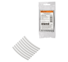 Набор трубок термоусаживаемых, не поддерживающих горение, клеевых, длиной 10 см ТТкНГ(3:1) "Моноцвет, белый 6,4/2,0 TDM"