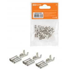 Клемма плоская гнездо РП-м 1,5-(6,3) 1-1,5 мм²  плоский (мама) (20шт) TDM