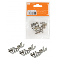 Клемма плоская гнездо РП-м 2,5-(6,3) 1-2,5 мм²  плоский (мама) (20шт) TDM