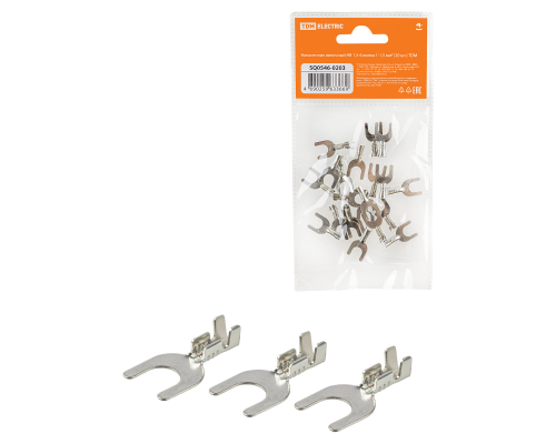 Наконечник вилочный НВ 1,5-6 вилка 1-1,5 мм² (20шт) TDM