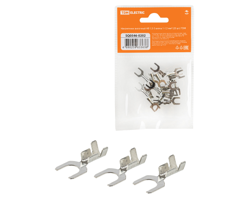 Наконечник вилочный НВ 1,5-5 вилка 1-1,5 мм² (20шт) TDM