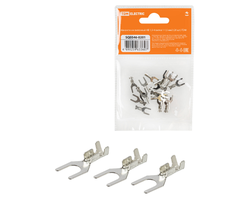 Наконечник вилочный НВ 1,5-4 вилка 1-1,5 мм² (20шт) TDM