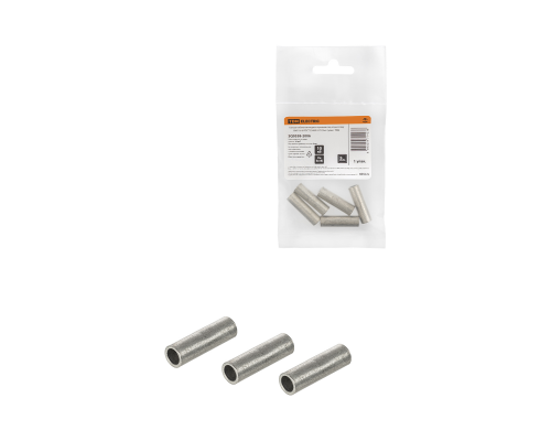 Гильза кабельная медная луженая под опрессовку ГМЛ 16-6 ГОСТ 23469.3-79 (5шт./упак.) TDM