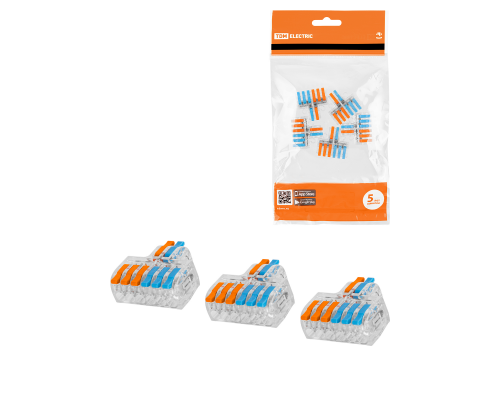 Клемма разветвительная СКР-626 в прозрачном корпусе (4 мм2) (5 шт/упак) TDM