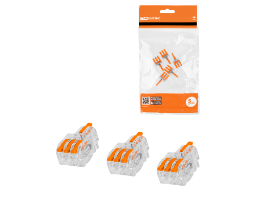 Клемма разветвительная СКР-613 в прозрачном корпусе (4 мм2) (5 шт/упак) TDM