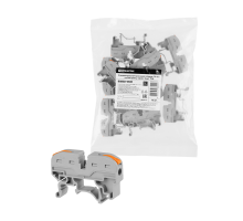 Соединительная проходная клемма СК-421 на DIN-рейку, серая, 4мм2 (10 шт/упак) TDM