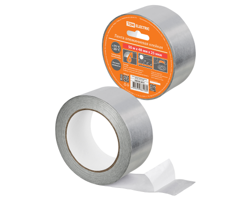 Лента алюминиевая клейкая 48 мм х 50 м TDM