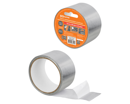 Лента алюминиевая клейкая 48 мм х 10 м TDM