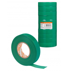 Изолента ПВХ 0,15х19 мм Зеленая 25 м TDM