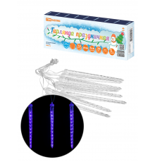 Гирлянда светодиодная "Сосульки фигурные" 2,1 м, 176LED, 8 шт, падающий синий свет, 250 В, IP44, TDM