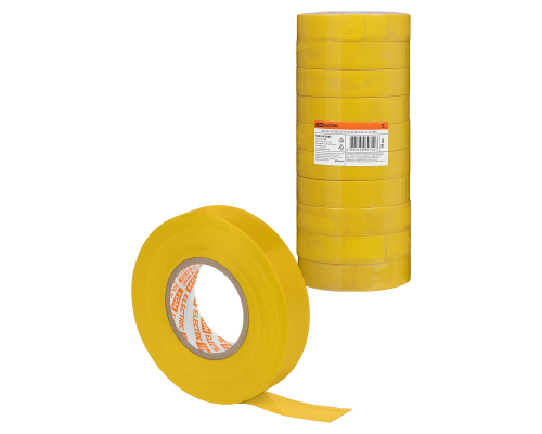 Изолента ПВХ 0,15х19 мм Желтая 25 м TDM