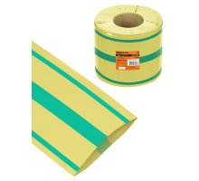 Термоусаживаемая трубка ТУТнг 100/50 желто-зеленая (25 м/ролл) TDM