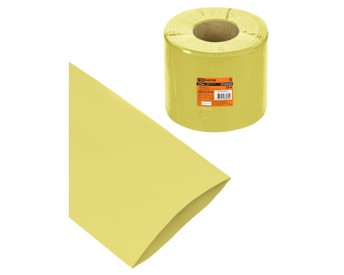 Термоусаживаемая трубка ТУТнг 80/40 желтая (25 м/ролл) TDM