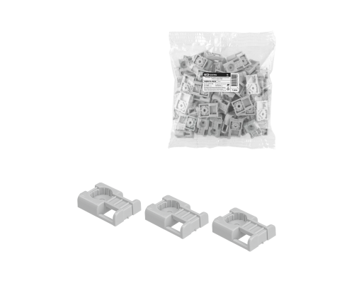 Площадка под хомуты для прямого монтажа (100 шт.) серая TDM