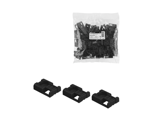 Площадка под хомуты для прямого монтажа (100 шт.) черная TDM